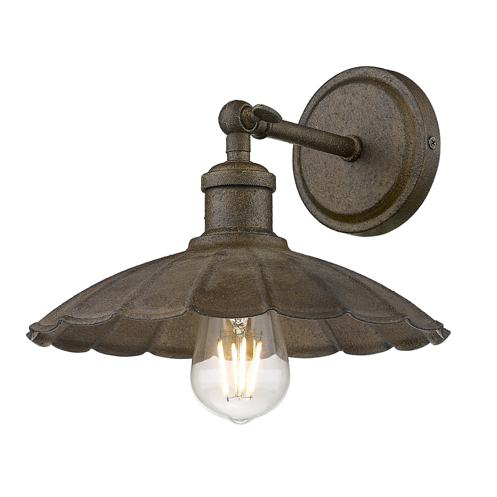 Wry Lighting Clemence 1-light Wall Sconce in Dark Rust